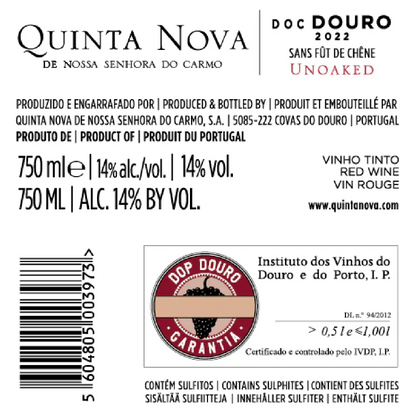 Quinta Nova Unoaked Tinto 2022